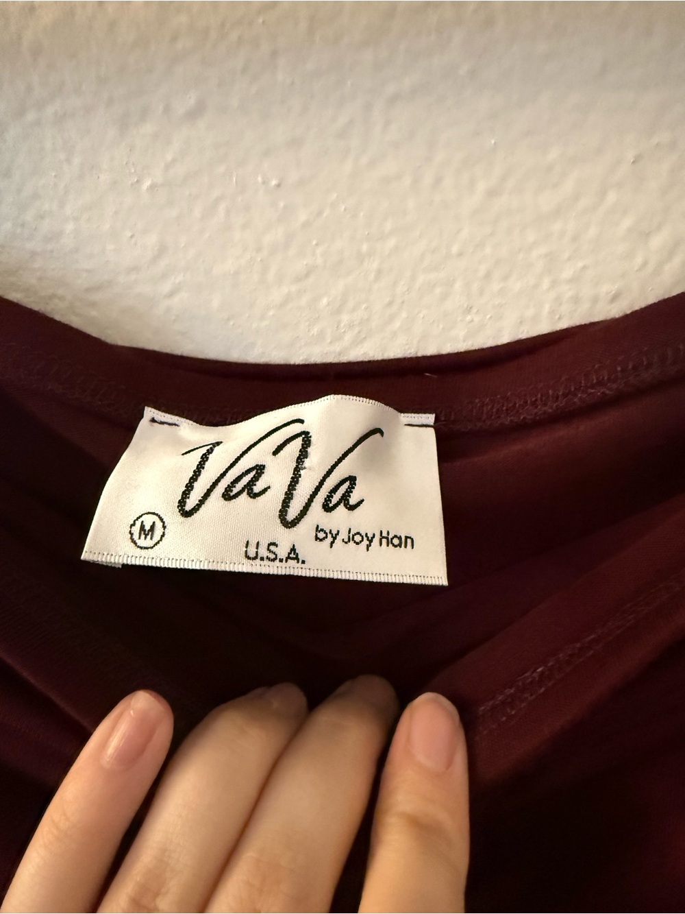Vava by Joy Han Strapless Dress in Burgundy and Dark Brown - Picture 3 of 3
